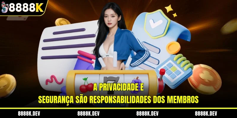 A privacidade e segurança são responsabilidades dos membros